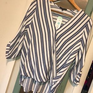 West Kei Surplice Blouse
